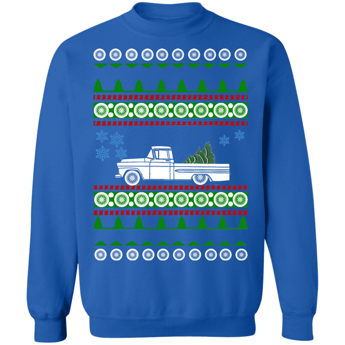 Chevy Apache Truck Ugly Christmas Sweater