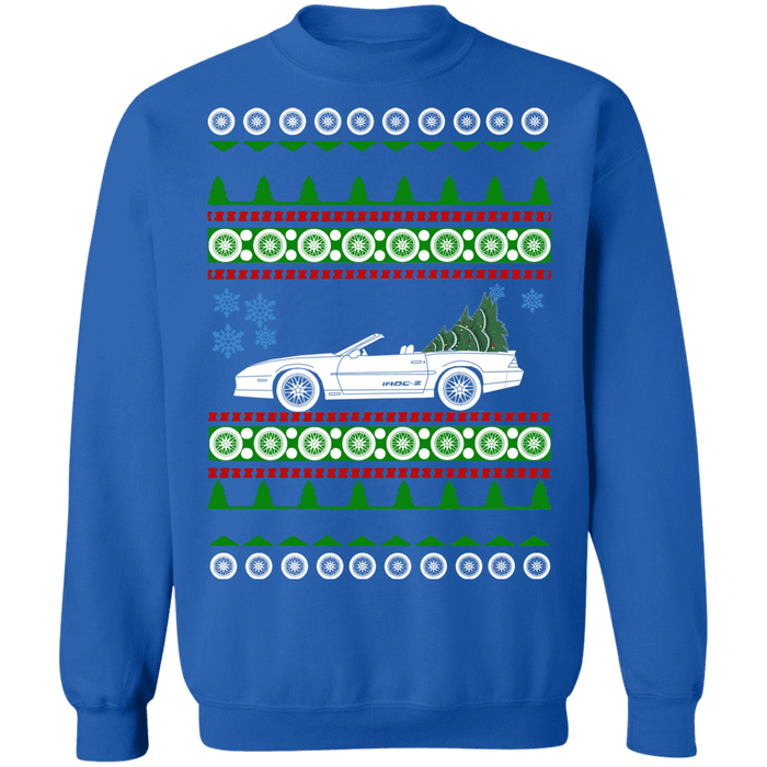 Chevy Camaro 3rd gen IROC-Z Ugly christmas sweater sweatshirt convertible