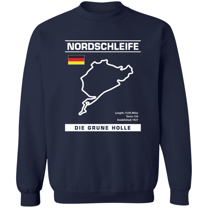 Nordschleife Die Grune Holle Track Outline Series Sweatshirt Nurburgring