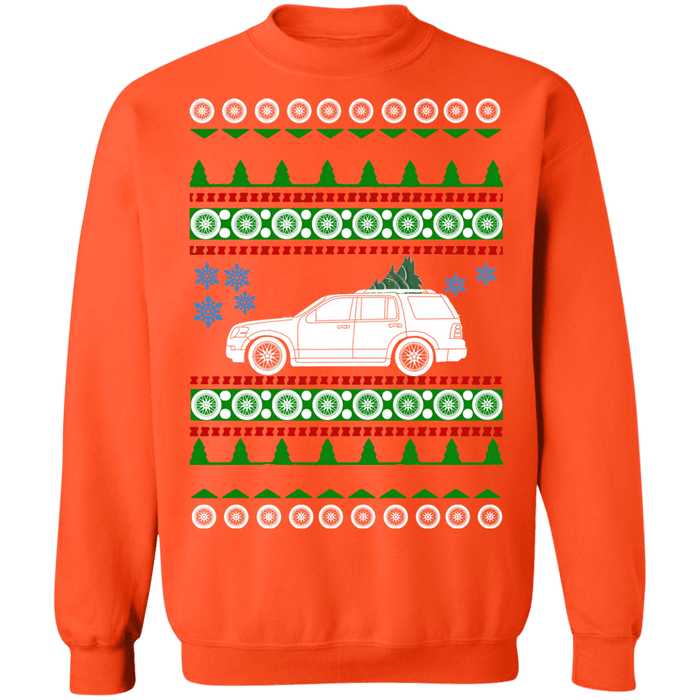 Ford Explorer 4th gen ugly christmas sweater