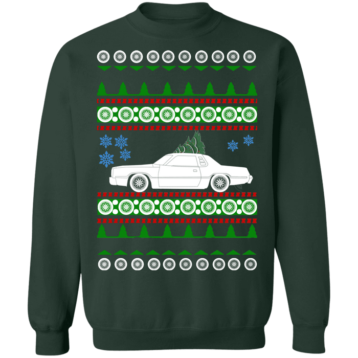 Hot rod like 4th gen american car or truck like a  Charger Ugly Christmas Sweater 1976