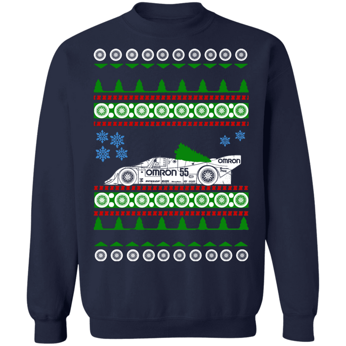 German race car like a 962 style ugly christmas sweater sweatshirt