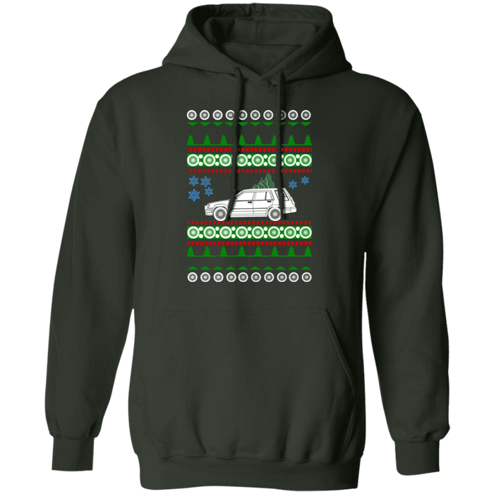 Car like 1985 Toyota Tercel Wagon SR5 Ugly Christmas Sweater Hoodie