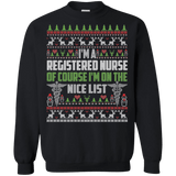 Nursing Nice List Ugly Christmas Sweater sweatshirt