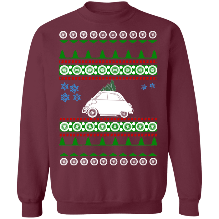 BMW Isetta Ugly Christmas Sweater new tree