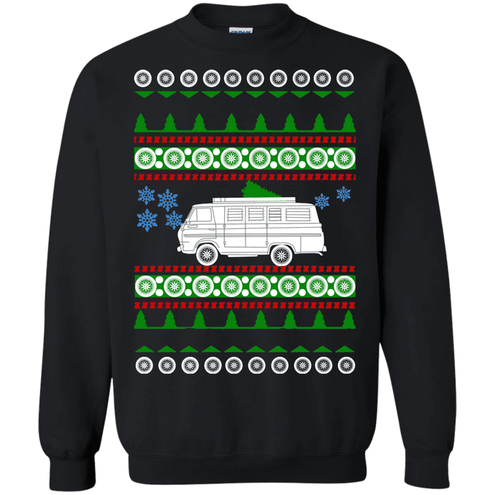 Ford Econoline Van 1967 Ugly Christmas Sweater sweatshirt