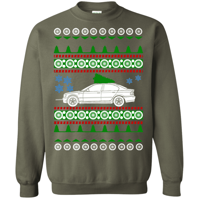 BMW 325i 2003 4 door Ugly Christmas Sweater sweatshirt