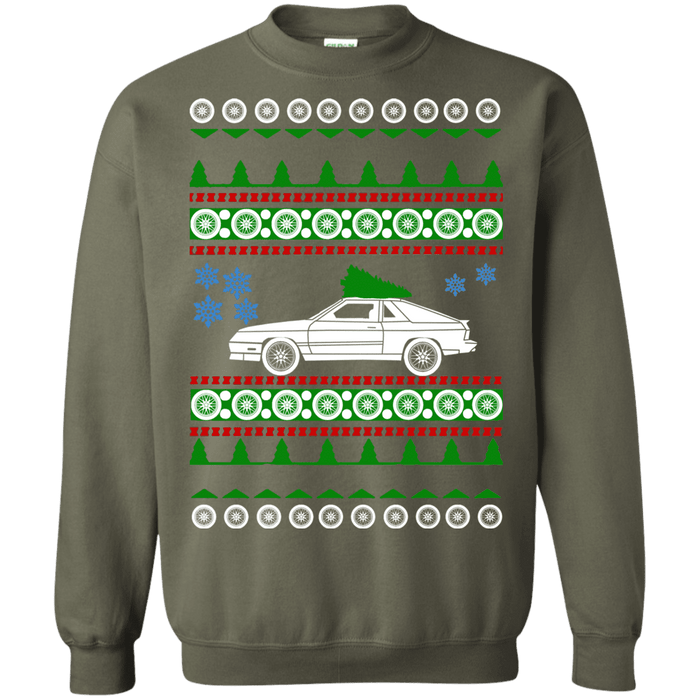 american car or truck like a  Shelby Charger 1986 Ugly Christmas Sweater sweatshirt