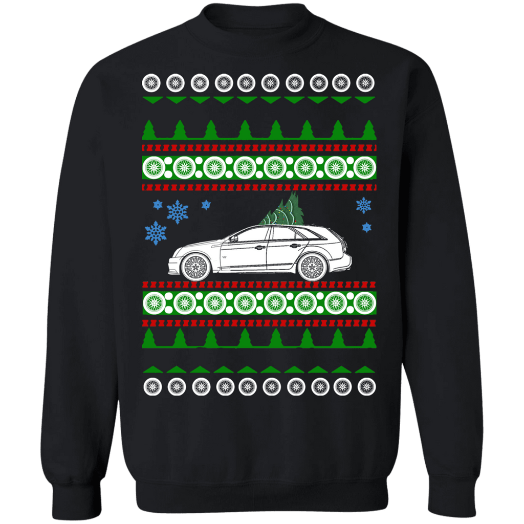 CTS-V Wagon 2012 Ugly Christmas Sweater old wheels sweatshirt