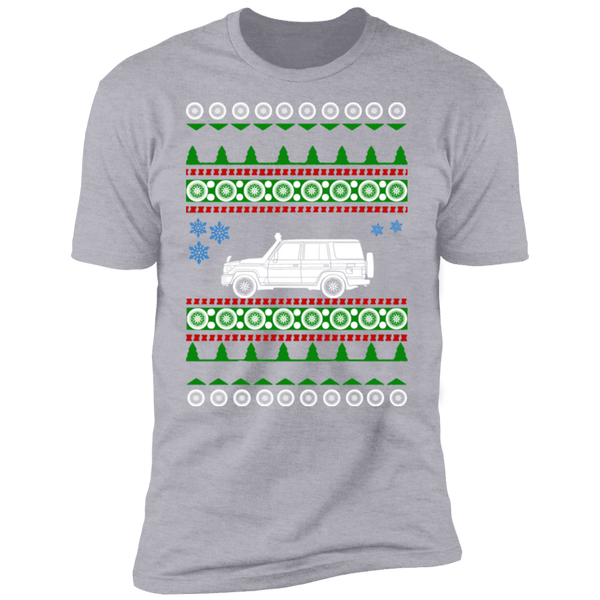 Toyota landcruiser 70 series ugly christmas t-shirt