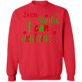 Funny Dear Santa I can explain ugly christmas sweater sweatshirt
