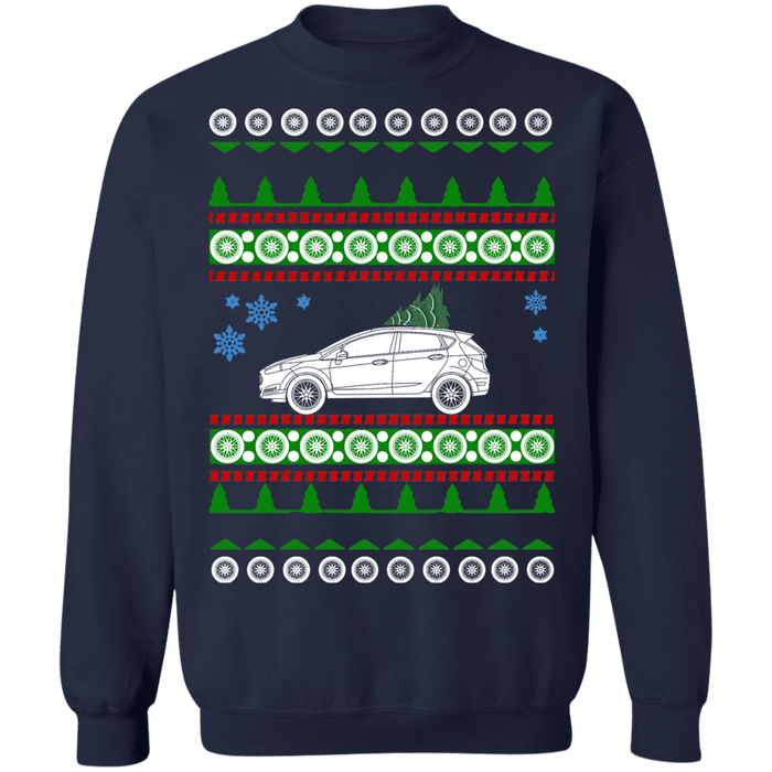 Ford Fiesta ST 4 Door 2015 ugly Christmas sweater sweatshirt sweatshirt