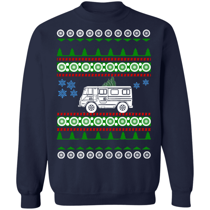 Swedish Car Swedish Car like a  C202 Laplander Van Camper offroad Ugly Christmas Sweater Sweatshirt