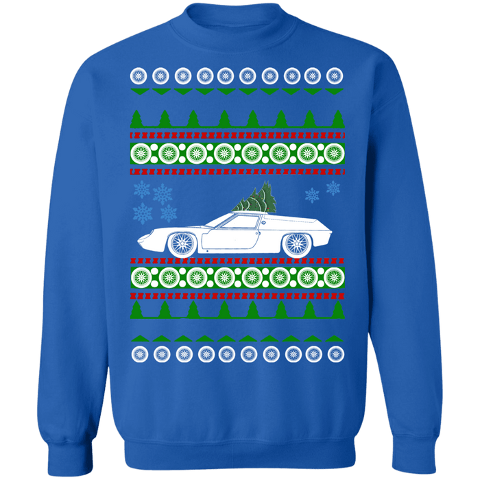 Exotic Car like 1974 Europa Lotus Ugly Christmas Sweater Sweatshirt