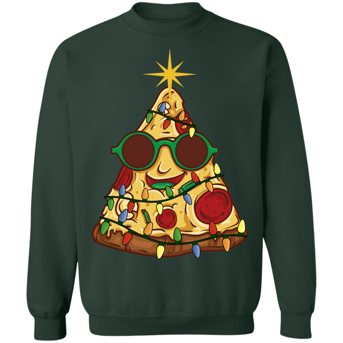 Pizza Christmas Tree Ugly Holiday Sweater sweatshirt