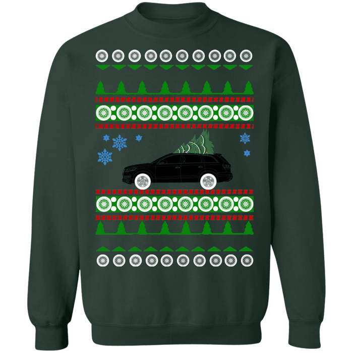 German Car SUV like Q7 in Black Ugly Christmas Sweater sweatshirt