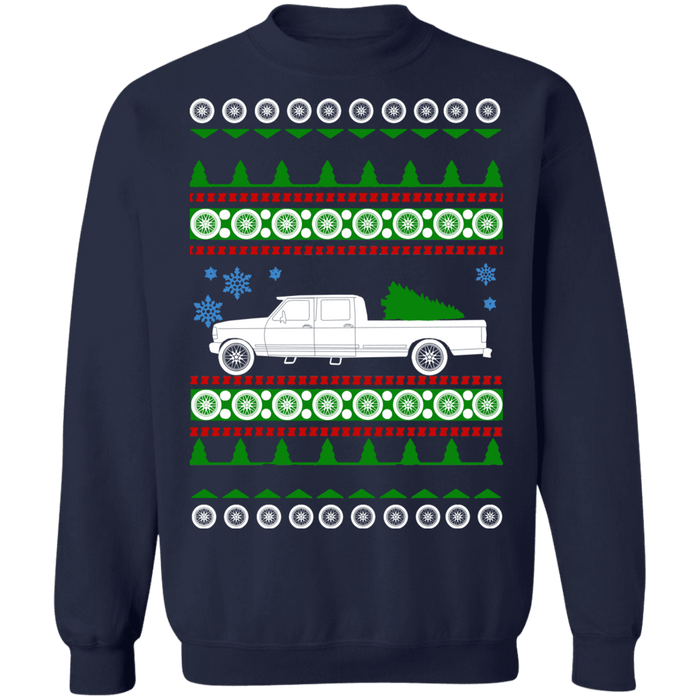 Ford F350 Extended cab ugly christmas sweater sweatshirt