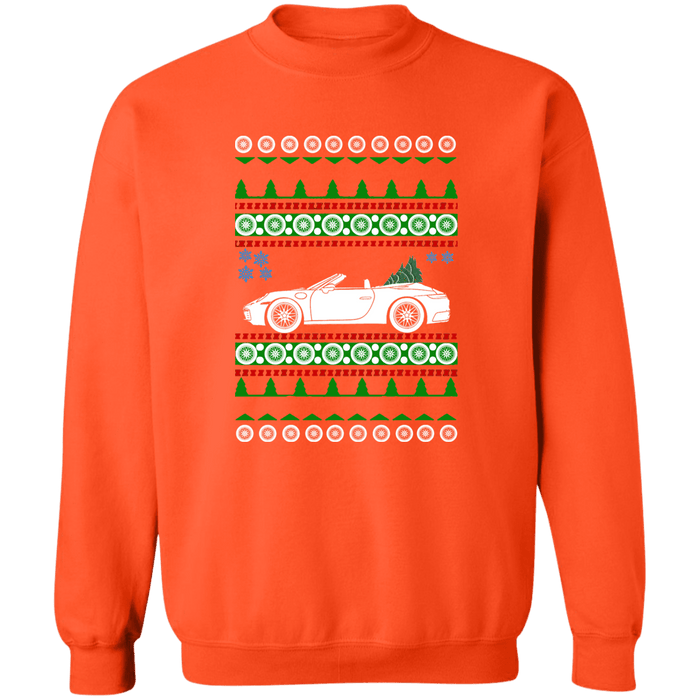 German Car like a 992 Carrera 4S Cabriolet Ugly Christmas Sweater Sweatshirt