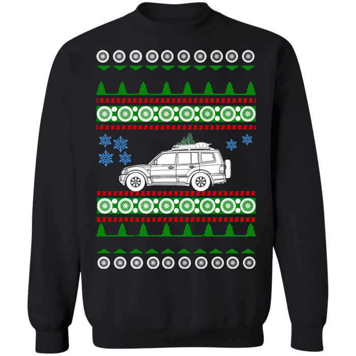 SUV like a Mitsubishi Montero 3rd gen Ugly Christmas Sweater Sweatshirt