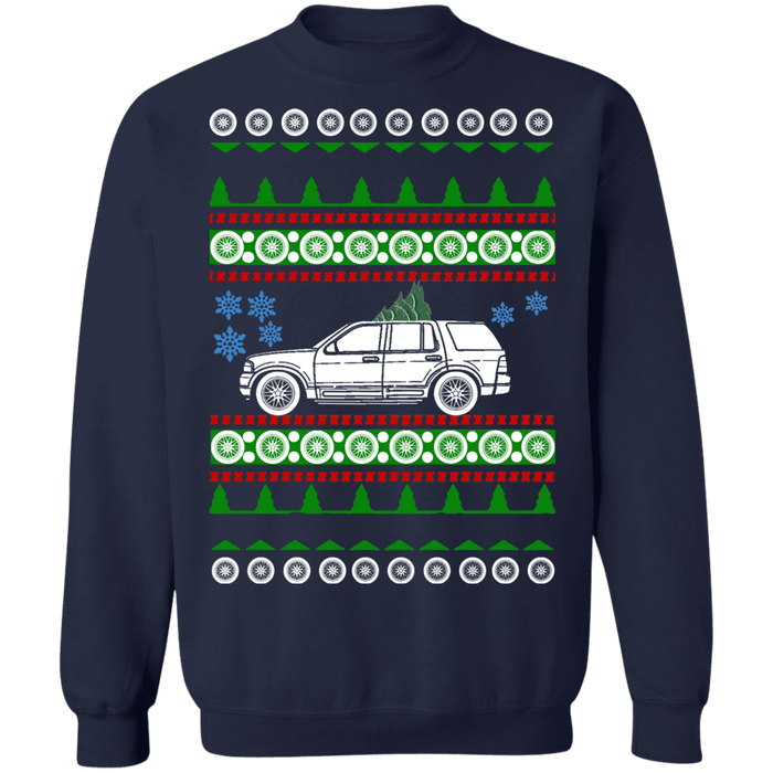 Ford Explorer 3rd gen ugly christmas sweater