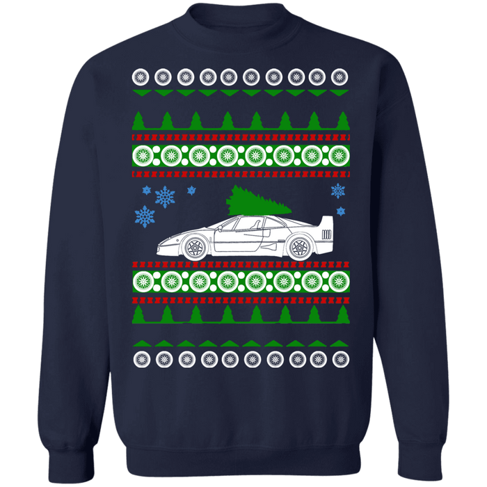 Super Car F40 Ferrari ugly christmas sweater sweatshirt