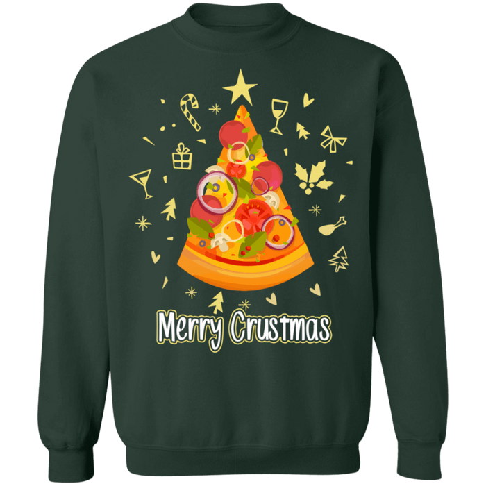 Pizza Lovers Ugly Christmas Holiday Sweater sweatshirt