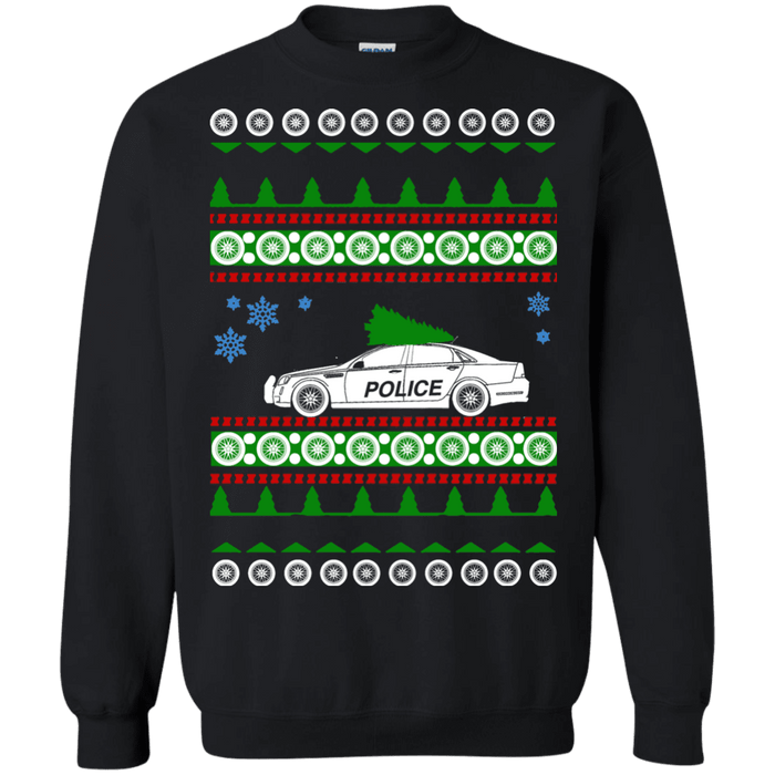 Police car ugly christmas sweater sweatshirt