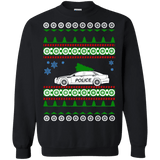Police car ugly christmas sweater sweatshirt