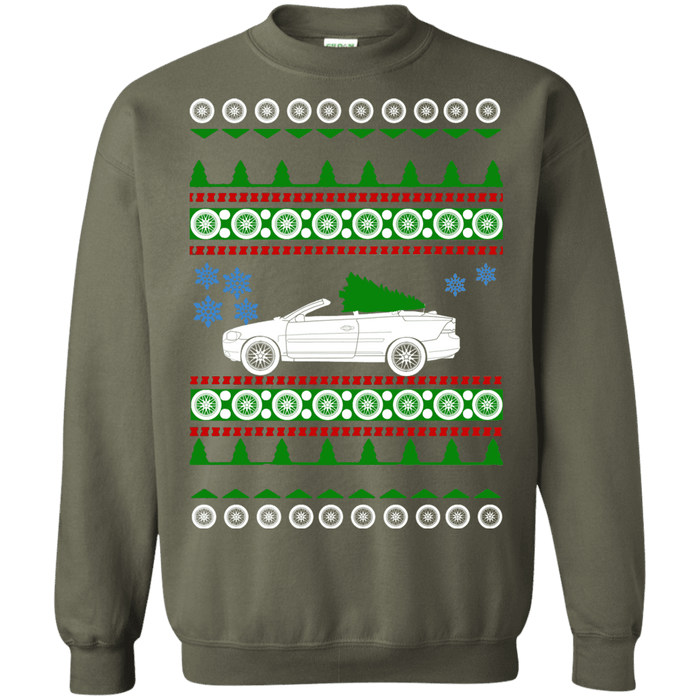 Swedish Car like a  C70 Convertible Ugly Christmas Sweater sweatshirt