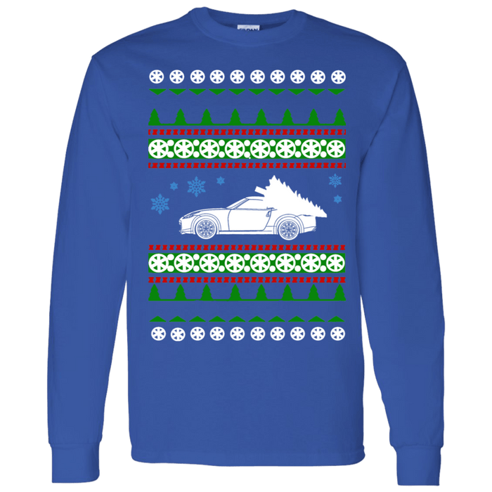 Car like a 370Z Ugly Christmas Sweater long sleeve t-shirt