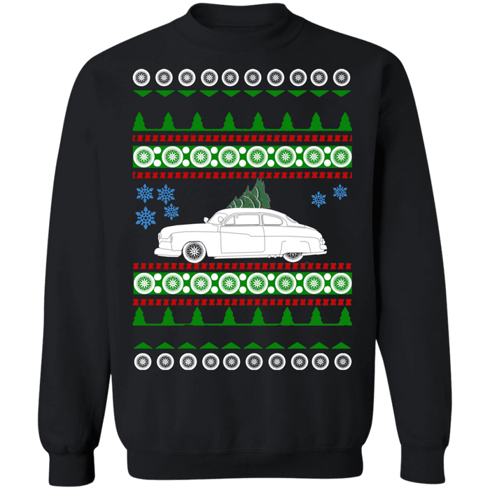 car 1950 Mercury Coupe Ugly Christmas Sweater Sweatshirt