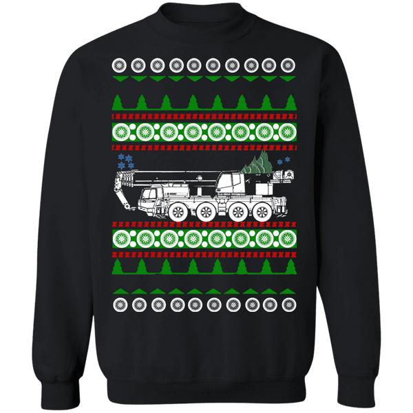 Crane Operator Truck Heavy Equipment Ugly Christmas Sweater