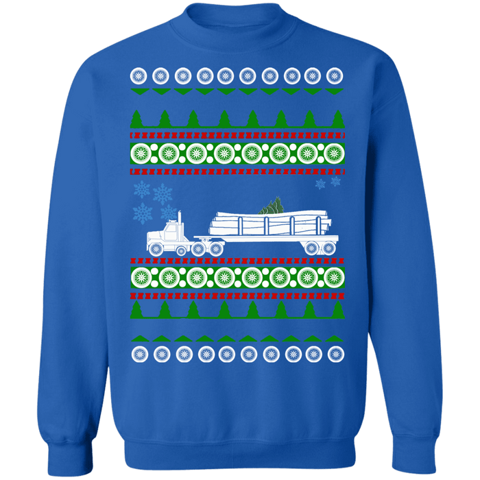 Logging Truck Ugly Christmas Sweater Sweatshirt