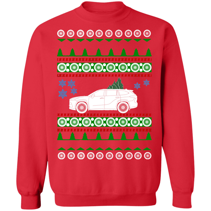 Toyota Highlander 4th generation Ugly Christmas Sweater Sweatshirt 2020