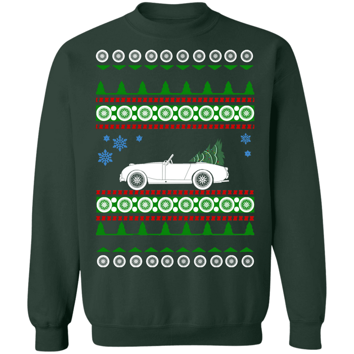 Austin-Healey Sprite Bugeye 1958 Ugly Christmas Sweater sweatshirt