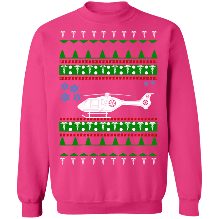 Airlift Helicopter EMT Paramedic Nursing Ugly Christmas Sweater Sweatshirt