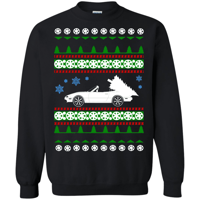 Mazda Miata Ugly Christmas Sweater crewneck NA sweatshirt