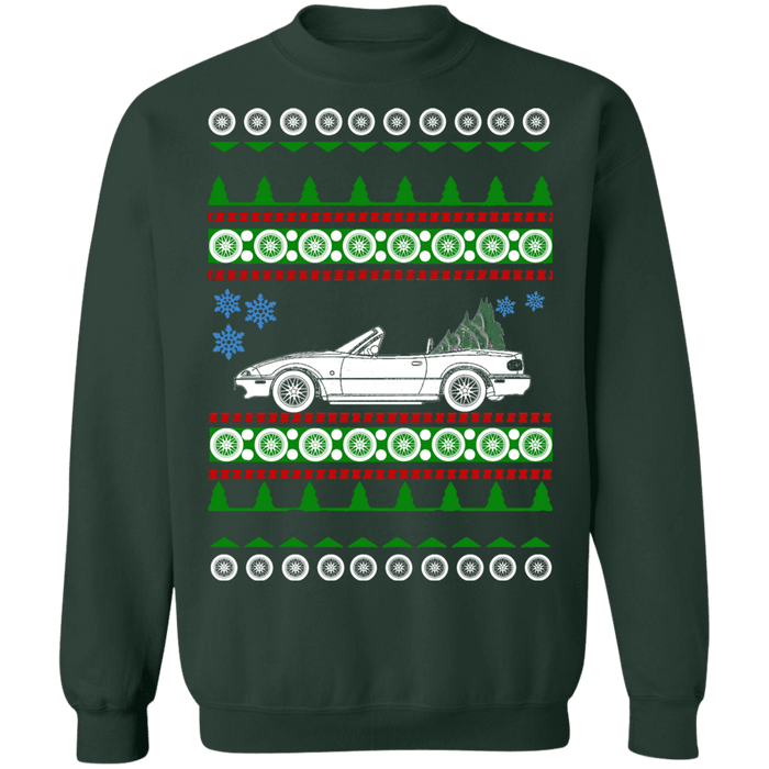 Mazda Miata NA Ugly Christmas Sweater v2 new tree