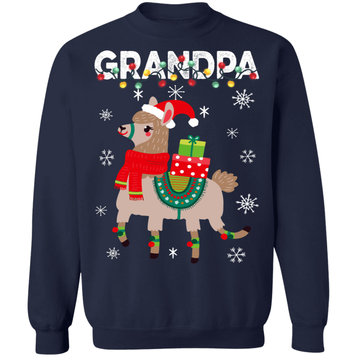 Grandpa Llama Ugly Christmas Sweater sweatshirt