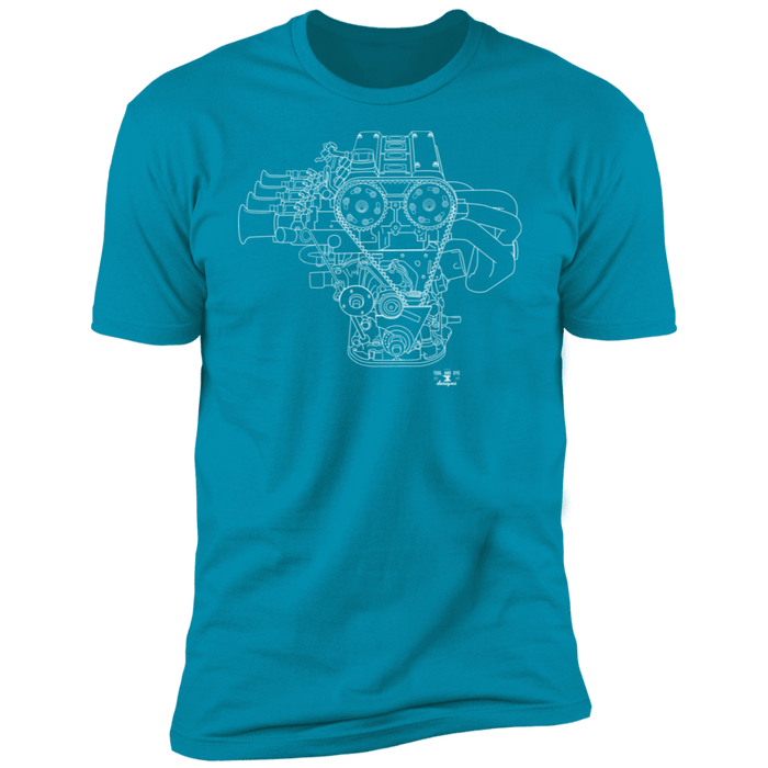 Engine Blueprint Series 4AGE Toyota t-shirt