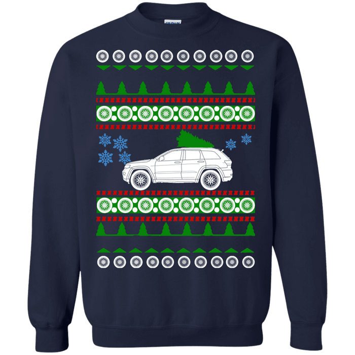 off road american vehicle Grand Cherokee Overland 2018 Ugly Christmas Sweater sweatshirt