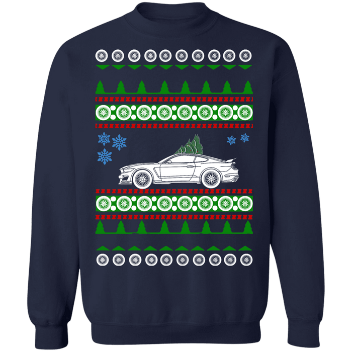 Ford Mustang GT350R Ugly Christmas sweater new tree