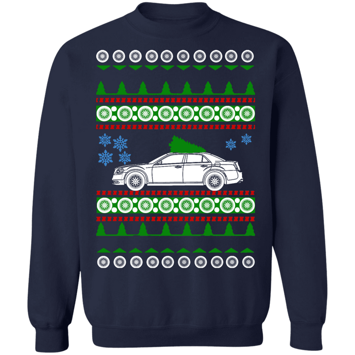 Hot Rod Ugly Christmas Sweater Chrysler 300 SRT-8 2nd gen 2012 sweatshirt