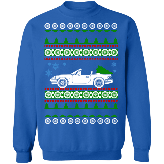 Mazda Miata 2nd generation NB 1998 Ugly Christmas Sweater sweatshirt