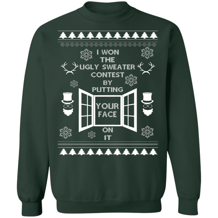 Funny I won the ugly Christmas Sweater Contest ugly sweater sweatshirt