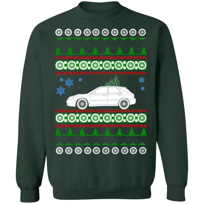 Saab 9-2X Saabaru Ugly Christmas Sweater Sweatshirt sweatshirt