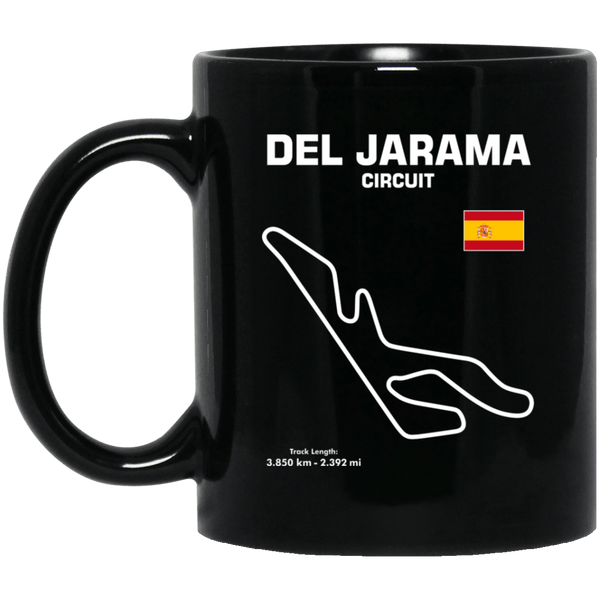 Track Outline Del Jarama Circuit Coffee Mug