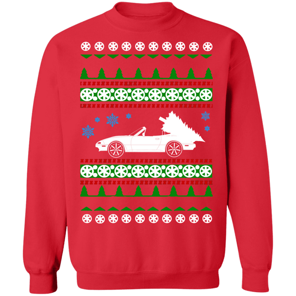 Red NA Miata Ugly Christmas Sweater