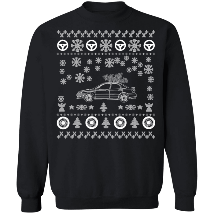 Japanese Car Hawkeye WRX STI V2 Ugly Christmas Sweater