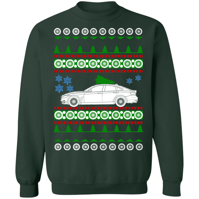 German Car Ugly Christmas Sweater BMW 430i Gran Coupe sweatshirt